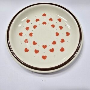 Vintage Heart Plate‎ 7in Ceramic